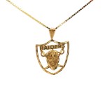Estate 14k Yellow Gold Las Vegas Raiders Charm