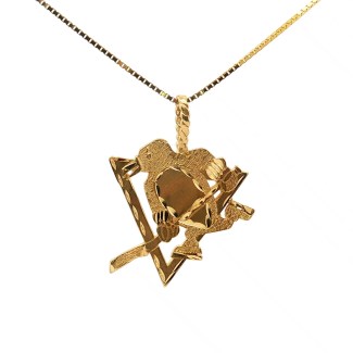 Estate 14k Yellow Gold Pittsburgh Penguins Charm