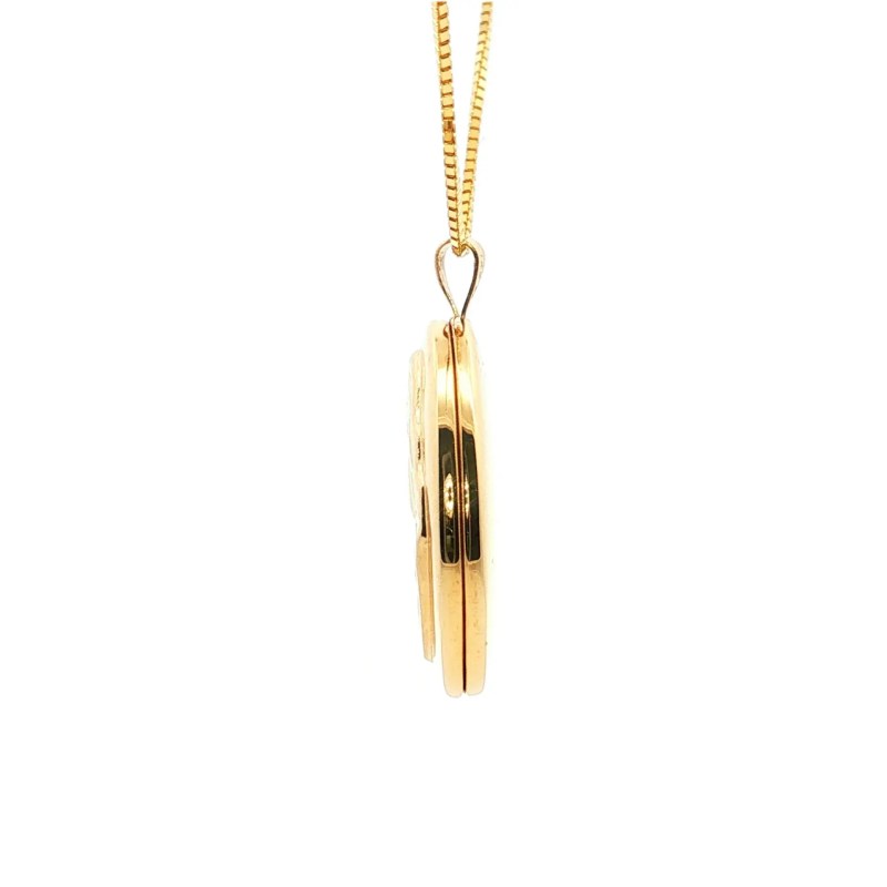 Estate 14k Yellow Gold Mother Locket
