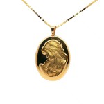 Estate 14k Yellow Gold Mother Locket