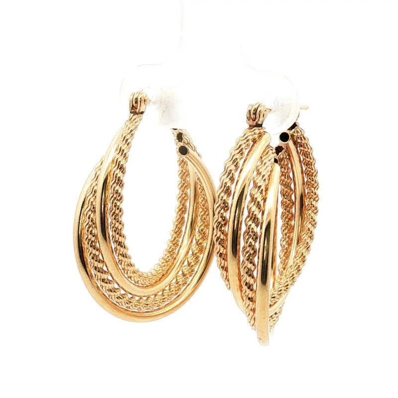 Estate 14k Yellow Gold Hoops