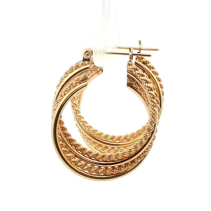 Estate 14k Yellow Gold Hoops