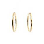 Estate 14k Yellow Gold Polished Hoop Earrings