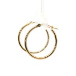 Estate 14k Yellow Gold Polished Hoop Earrings