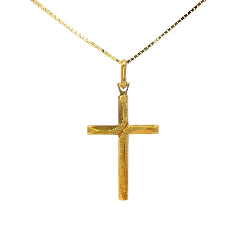 Estate 14k Yellow Gold Cross