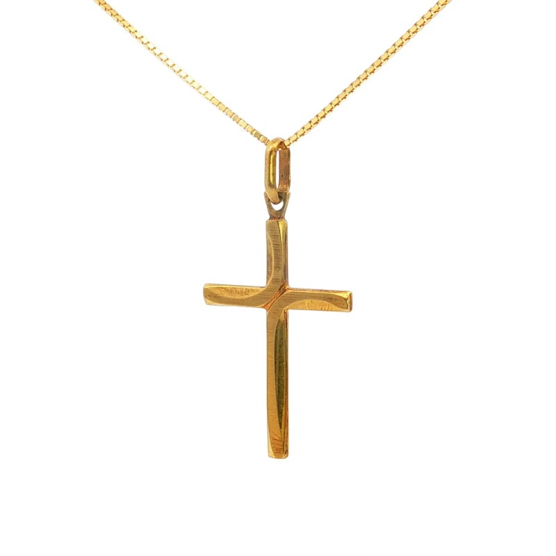 Estate 14k Yellow Gold Cross