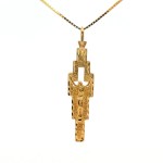 Estate 14k Yellow Gold Crucifix