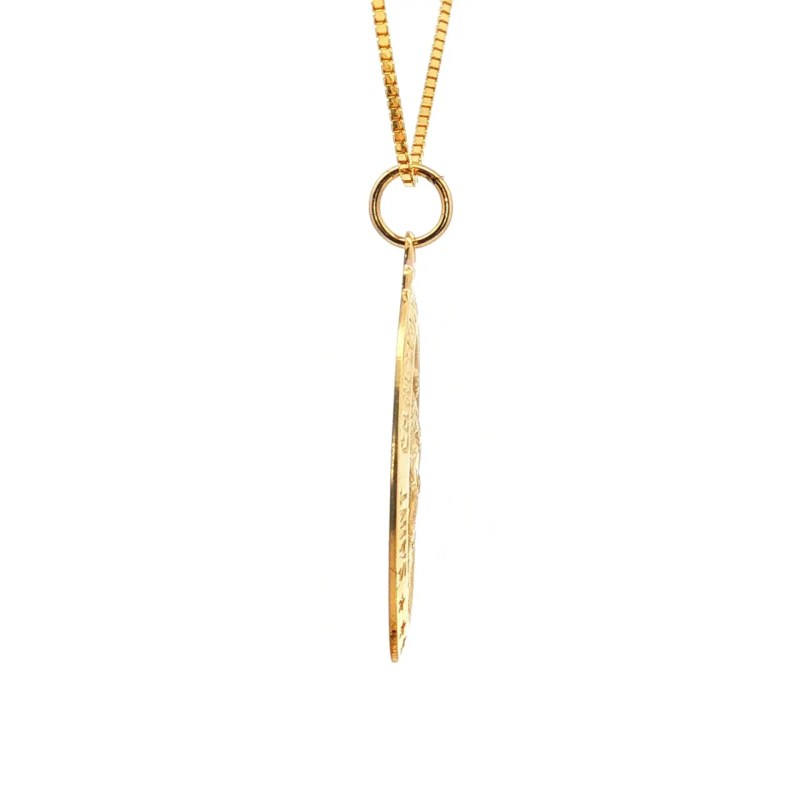Estate 14k Yellow Gold St. Christopher Charm