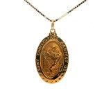 Estate 14k Yellow Gold St. Christopher Charm