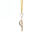 Estate 14k Yellow/White Gold Flip Flop Charm