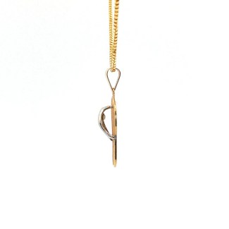 Estate 14k Yellow/White Gold Flip Flop Charm
