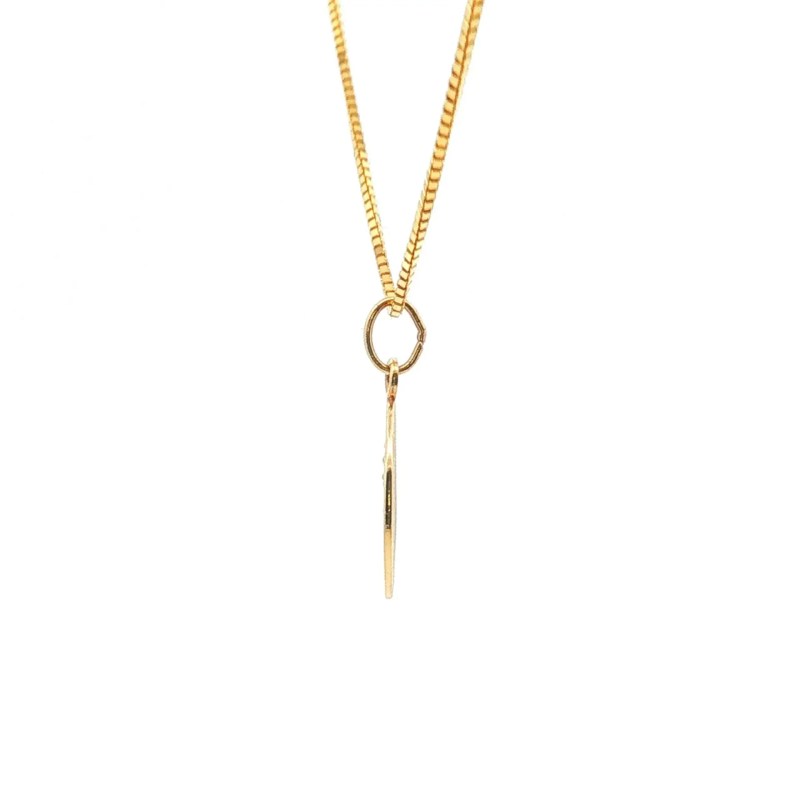 Estate 14k Yellow Gold Saint Christopher Medal