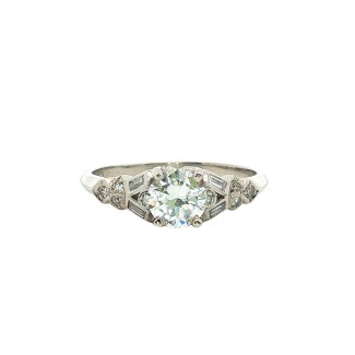 Estate Platinum Art Deco Ring