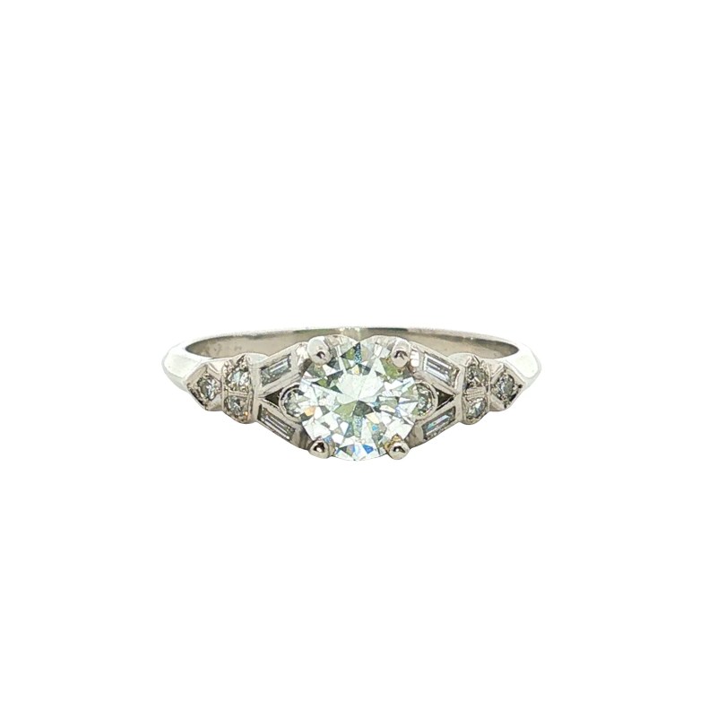 Estate Platinum Art Deco Ring