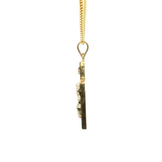 Estate 14k Yellow Gold Crucifix