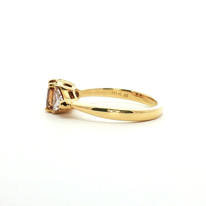 Estate 18k Yellow Gold Three-Stone Ring