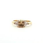 Estate 18k Yellow Gold Three-Stone Ring