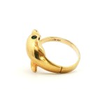 Estate 14k Yellow Gold Dolphin Ring