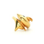 Estate 14k Yellow Gold Dolphin Ring