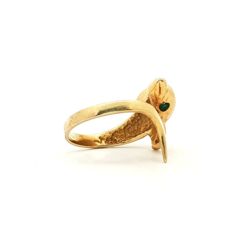 Estate 14k Yellow Gold Dolphin Ring