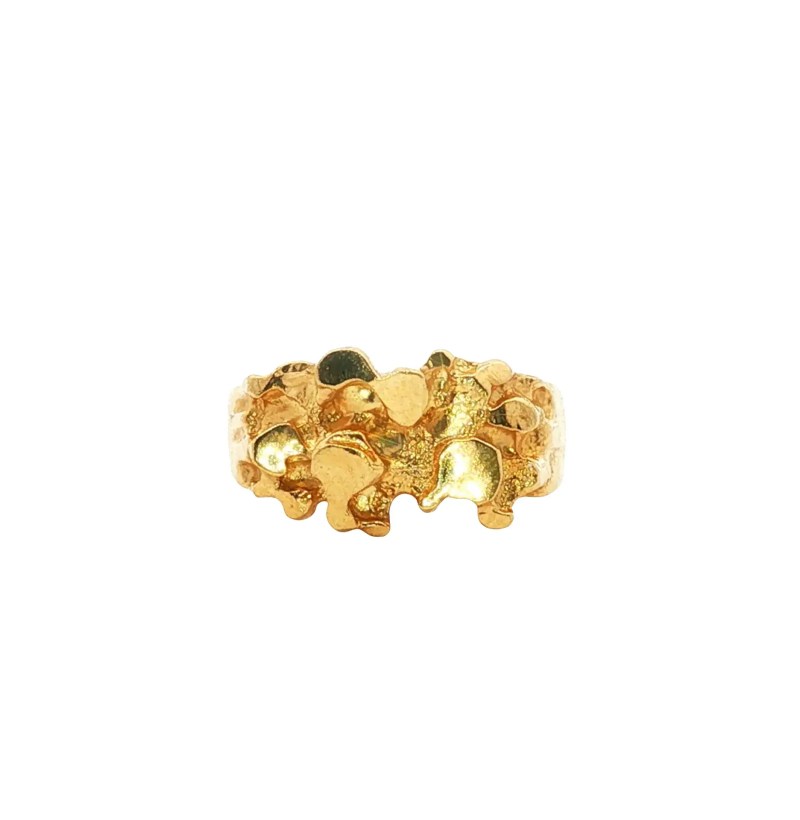 Estate 14k Yellow Gold Nugget Ring