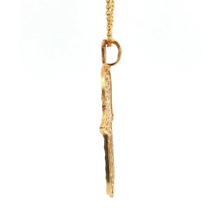 Estate 14k Yellow Gold Hamsa Hand