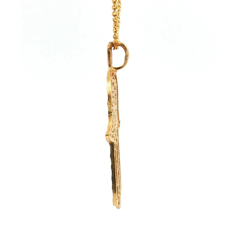 Estate 14k Yellow Gold Hamsa Hand