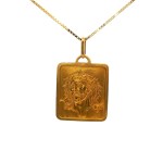 Estate 18k Yellow Gold Christ Pendant
