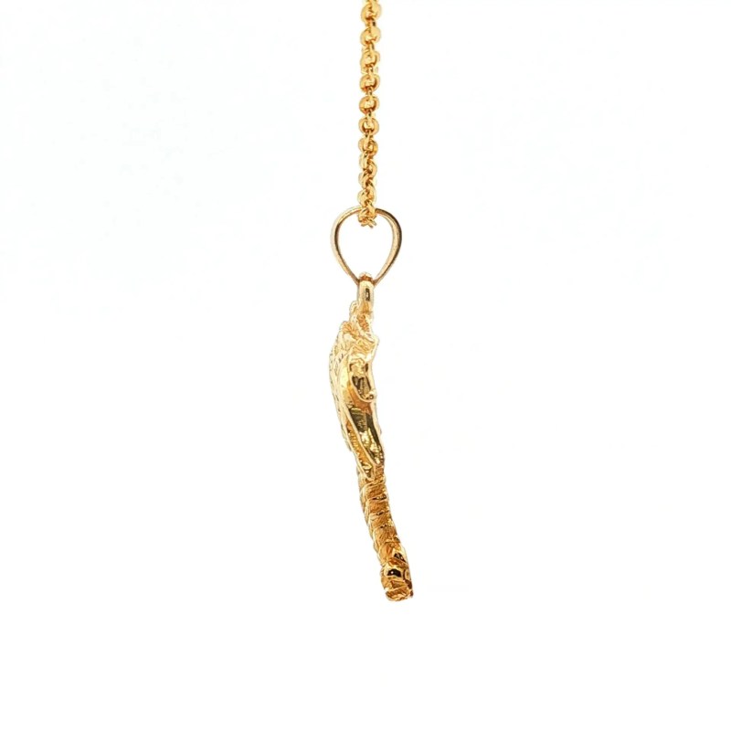 Estate 14k Yellow Gold Palm Tree Pendant