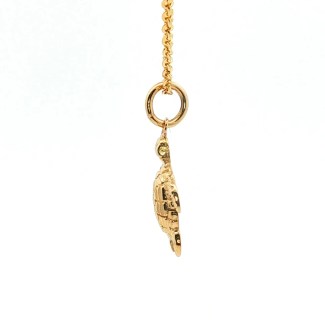 Estate 14k Yellow Gold Turtle Charm Pendant