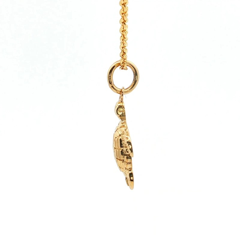 Estate 14k Yellow Gold Turtle Charm Pendant