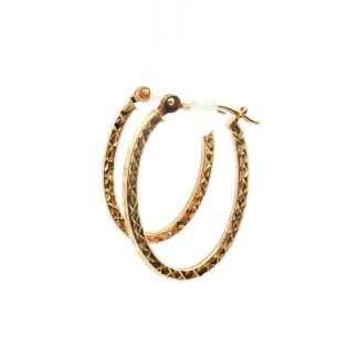 Estate 14k Yellow Gold Hoop Earrings