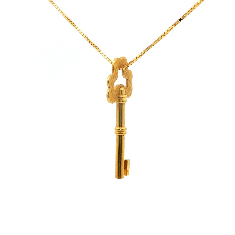Estate 18k Yellow Gold Key Charm
