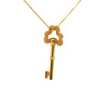 Estate 18k Yellow Gold Key Charm