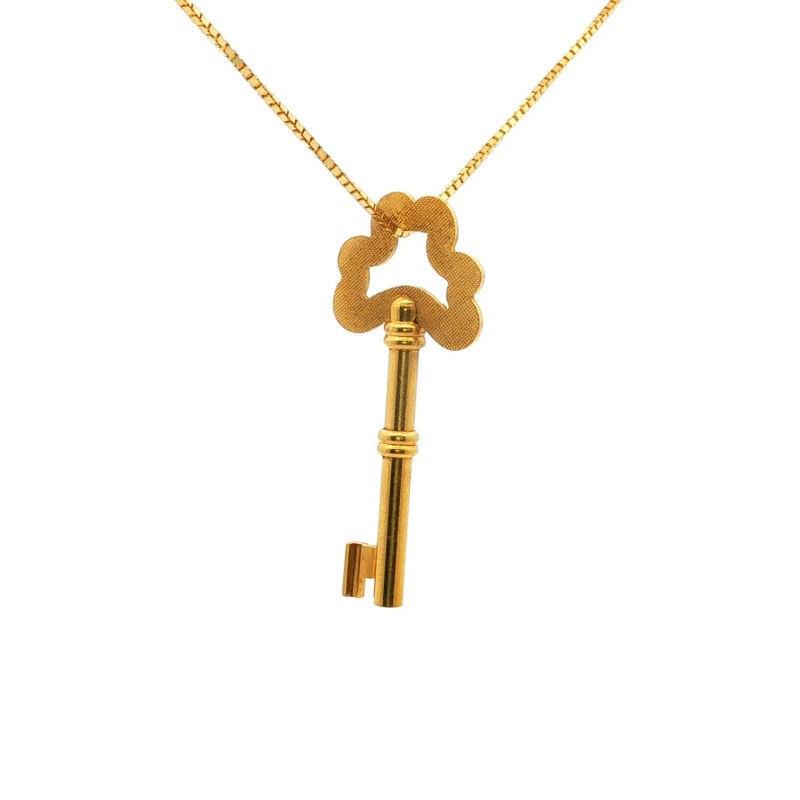 Estate 18k Yellow Gold Key Charm