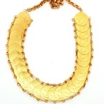 Estate 21-22k Yellow Gold Coin Necklace