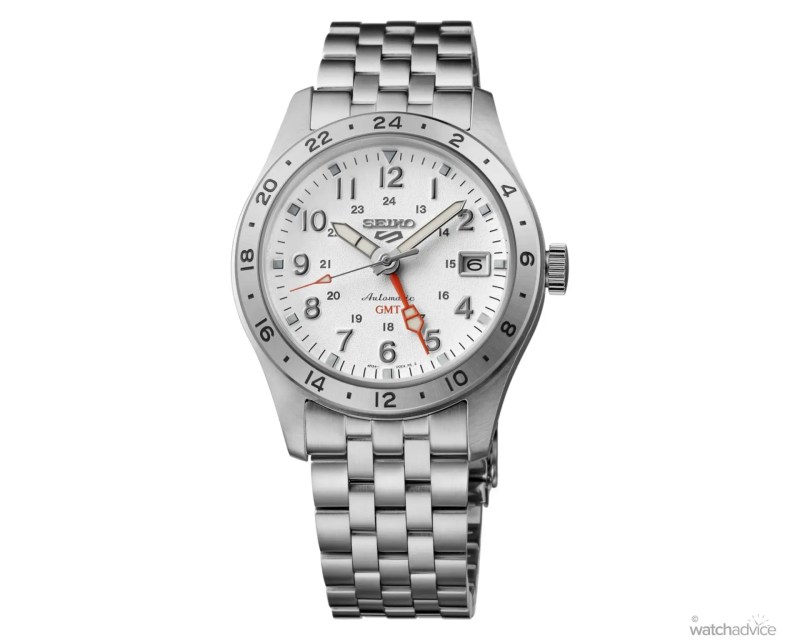 Seiko 5 Sports White Dial Watch