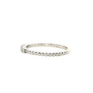 14k White Gold Diamond Wedding Band (0.15ctw)