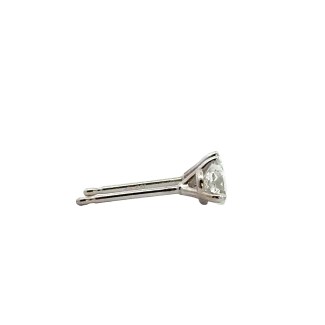 14k White Gold Diamond Stud Earrings (0.57ctw)