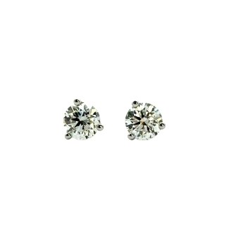 14k White Gold Diamond Stud Earrings (0.57ctw)