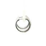 Sterling Silver Lab Grown Diamond Pave Hoop Earrings (1.50ctw)