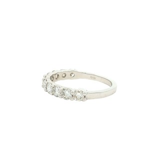 14k White Gold Lab Grown Anniversary Band (1.06ctw)