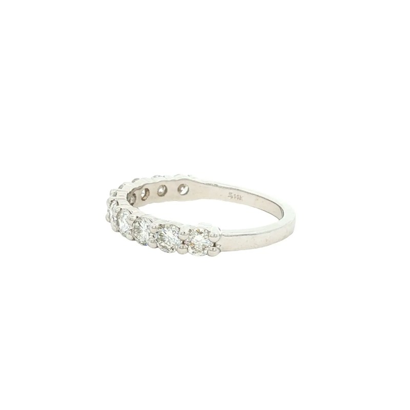 14k White Gold Lab Grown Anniversary Band (1.06ctw)