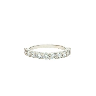 14k White Gold Lab Grown Anniversary Band (1.06ctw)
