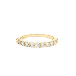 14k Yellow Gold Lab Grown Diamond Wedding Band