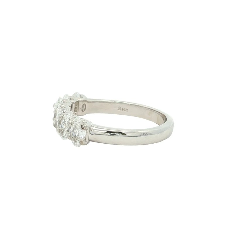 14k White Gold Lab Grown Wedding Band (1.36ctw)