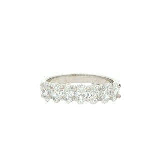 14k White Gold Lab Grown Wedding Band (1.36ctw)