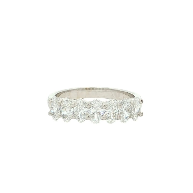 14k White Gold Lab Grown Wedding Band (1.36ctw)