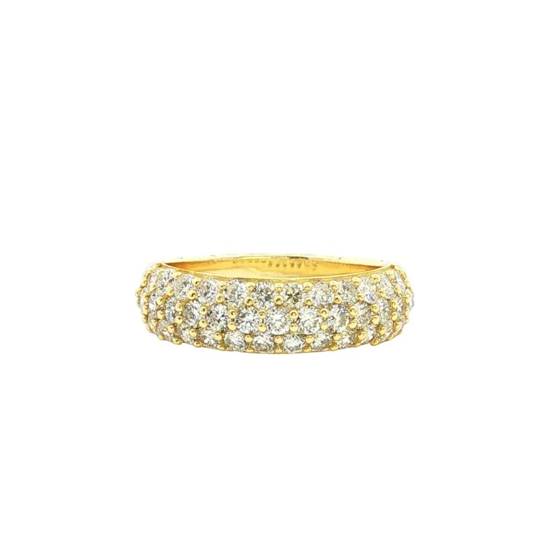 Sterling Silver Lab Grown Diamond Pave Band (1.15ctw)