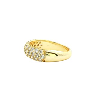 Sterling Silver Lab Grown Diamond Pave Band (1.15ctw)